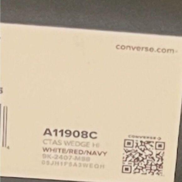 Converse Women All Star Platform Hidden Wedge Heel Sneakers Chuck Taylor White - Picture 5 of 5